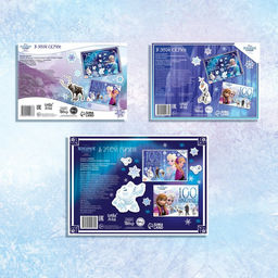 Наклейки в альбоме 100 и 250 шт. «Холодное сердце», 3 шт., Дисней