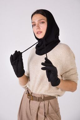 Перчатки женские черного цвета