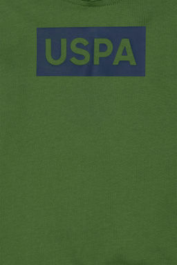 Зеленая базовая толстовка с капюшоном для мальчиков - U.s. polo assn фото 3