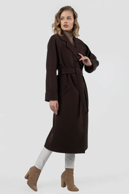 01-12224 Пальто женское демисезонное (пояс) - El podio фото 5