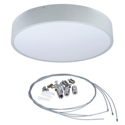 ULO-K40A 60W/4000К/R60 IP40 LIGHT GREY Светильник светодиодный накладной. Белый свет (4000K). Диаметр 600мм. Корпус светло-серый. ТМ Uniel