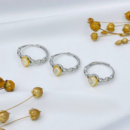 Кольцо регулируемое с камнем Опал - Радуга самоцветов фото 2