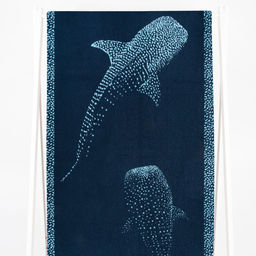 6с102.411ж1 Море. Кит.(т.синий2) Полотенце махровое 67х150см