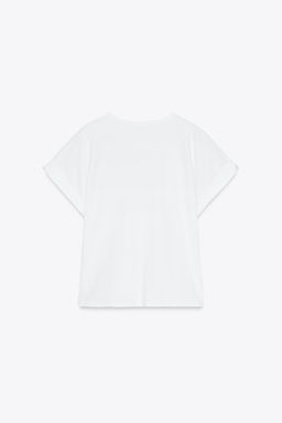 POPLIN POCKET T-SHIRT - Zara фото 6