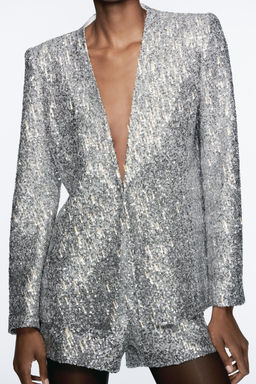 SEQUIN BLAZER - Zara фото 2