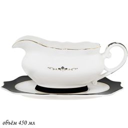 109-023 Соусник с блюдцем RICH в под.уп.(х16) Фарфор