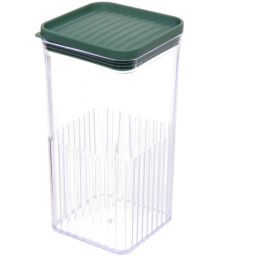 Цена за 2 шт. Банка для продуктов пластиковая "ОЛИВЕР"8,5*8,5*17,5см