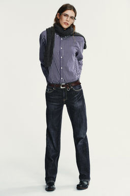 CHECK POPLIN SHIRT