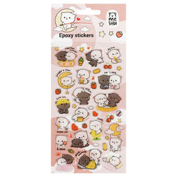 Наклейки гелевые "Cute kittens" (MS_57673, MESHU) 10*23см