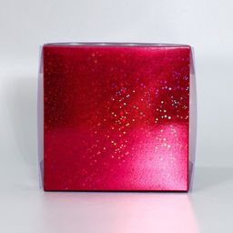 Цена за 5 шт. Коробка для печенья, кондитерская упаковка с PVC крышкой, «Бордовые звёдочки», 15 х 15 х 3 см