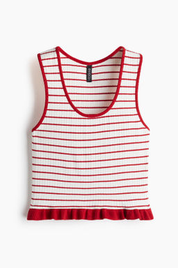 Top con ribete de volantes - H&m фото 2