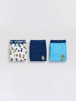 Stumble Guys Bask?l? Erkek ?ocuk Boxer 3l?