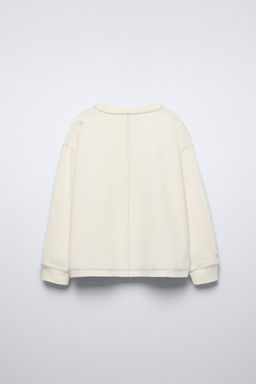 TOPSTITCHED T-SHIRT - Zara фото 5