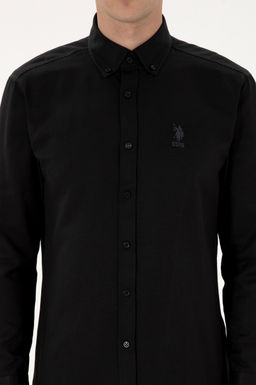 Erkek Siyah Uzun Kollu Basic G_mlek Sepette S_rpriz _ndirim - U.s. polo assn фото 6