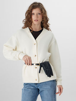 Кардиган женский молочный