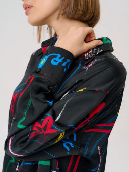 Рубашка женская 12421-33045 multicolor - Eleganzza фото 11