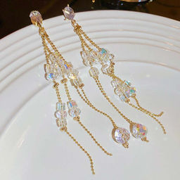 Серьги длинные на гвоздиках арт. 13 2470 (id 270849) - Rada фото 3