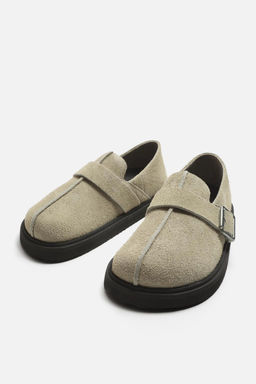 BUCKLED LEATHER CLOGS - Zara фото 5