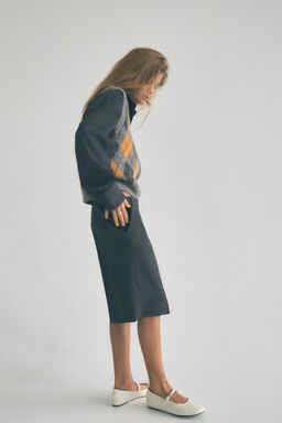 DIAMOND JACQUARD KNIT WAISTCOAT - Zara фото 4