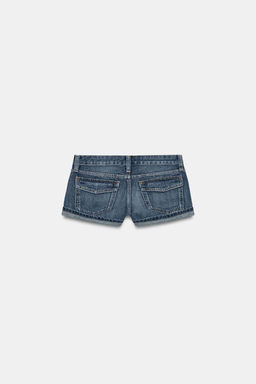 TRF BUTTONED MINI DENIM SHORTS - Zara фото 7