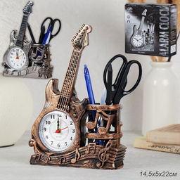 Часы настольные Гитара 14,5х5х22 см / F537 /уп 120/