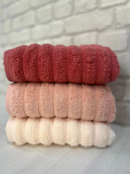 Полотенце EFOR TRACY (70*140) 3 шт персиковый KEREMIT