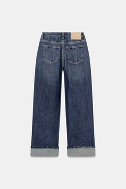 Z1975 WIDE-LEG CROPPED HIGH-WAIST JEANS - Zara фото 9