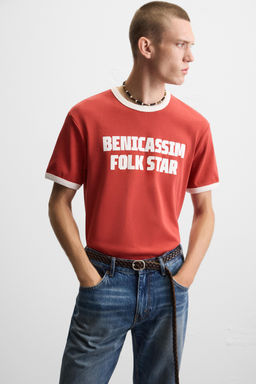 GUITARRICADELAFUENTE SLOGAN RIB T-SHIRT - Zara фото 5