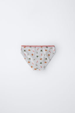 6-14 YEARS / THREE-PACK OF TREE AND BISCUIT BRIEFS