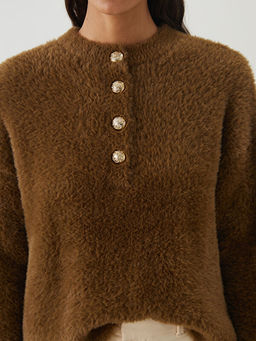 Bisiklet Yaka Kad?n Triko Kazak