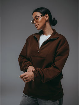 Брамея свитшот женский (черный) - Lovetex фото 11