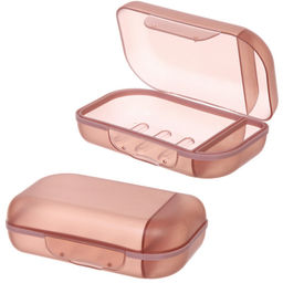 Мыльница закрытая Ария коричневая HM9017