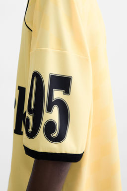 RETRO FOOTBALL PRINT POLO SHIRT - Zara фото 5