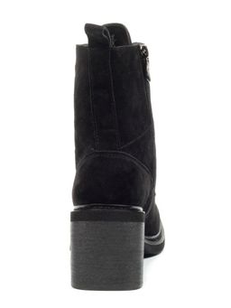 04-E21W-2B BLACK Ботинки зимние женские (натуральная замша, натуральный мех) - Фабричный китай фото 11