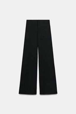 BOUCL_ METALLIC THREAD TROUSERS - Zara фото 8