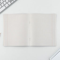 Цена за 5 шт. Тетрадь в клетку, 48 л., А5, на скрепке, блок №2, Yellow, МИКС