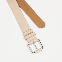 Ремень женский, ширина 3.5 см, винт, пряжка металл, цвет бежевый - Simaland фото 2