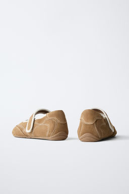 SUEDE SPORTY BALLERINA - Zara фото 5