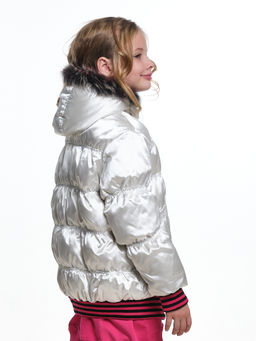 Куртка пуховая для девочки 33-5050 черный - Mini maxi фото 6