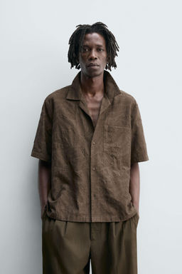 FLORAL JACQUARD SHIRT - Zara фото 2