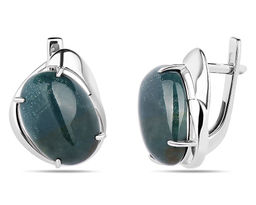 Серьги, агат, СП90