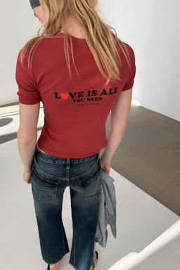 FRONT SLOGAN T-SHIRT - Zara фото 15
