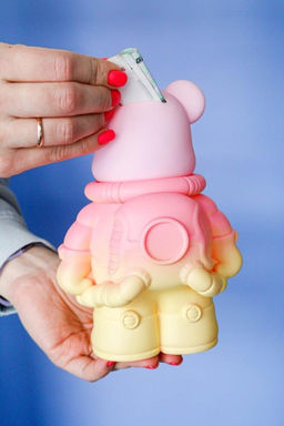 Копилка Cosmo bear, pink (20,5 см), пластик