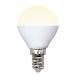 LED-G45-6W/WW/E14/FR/MB PLM11WH Лампа светодиодная. Форма шар, матовая. Серия Multibright. Теплый белый свет (3000K). 100-50-10. Картон. ТМ Uniel.