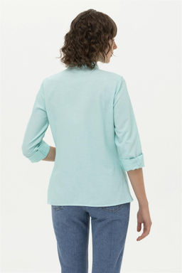 U. S. Polo Assn Женская мятная базовая рубашка с длинным рукавом - U.s. polo assn фото 12