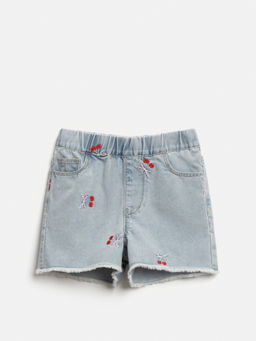 ACOOLA / Шорты джинсовые детские для девочек Orta_sh светло-голубой  фото 3