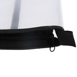 Папка на молнии с 3-х сторон А4, 450мкм, прозрачная с разделительной сеткой, с черным кантом 93928 - Calligrata фото 3