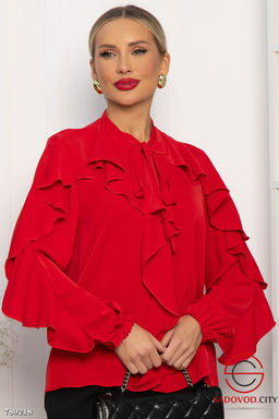 Блуза Дыхание осени (красная) Б14187-5М - Bruno фото 9