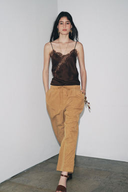 ZW COLLECTION WIDE LEG JOGGING TROUSERS - Zara фото 2