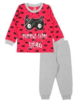 CRB wear/CAK 5393 Пижама для мальчика, красный-серый меланж/Ex.Cherubino